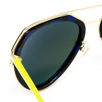 Thumbnail for Matthew Williamson x Linda Farrow Black/Blue Sunglasses