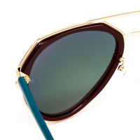 Thumbnail for Matthew Williamson x Linda Farrow Red and Teal Sunglasses