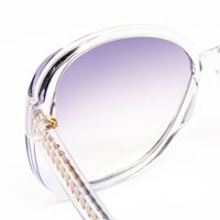 Thumbnail for Matthew Williamson x Linda Farrow Translucent/purple Sunglasses