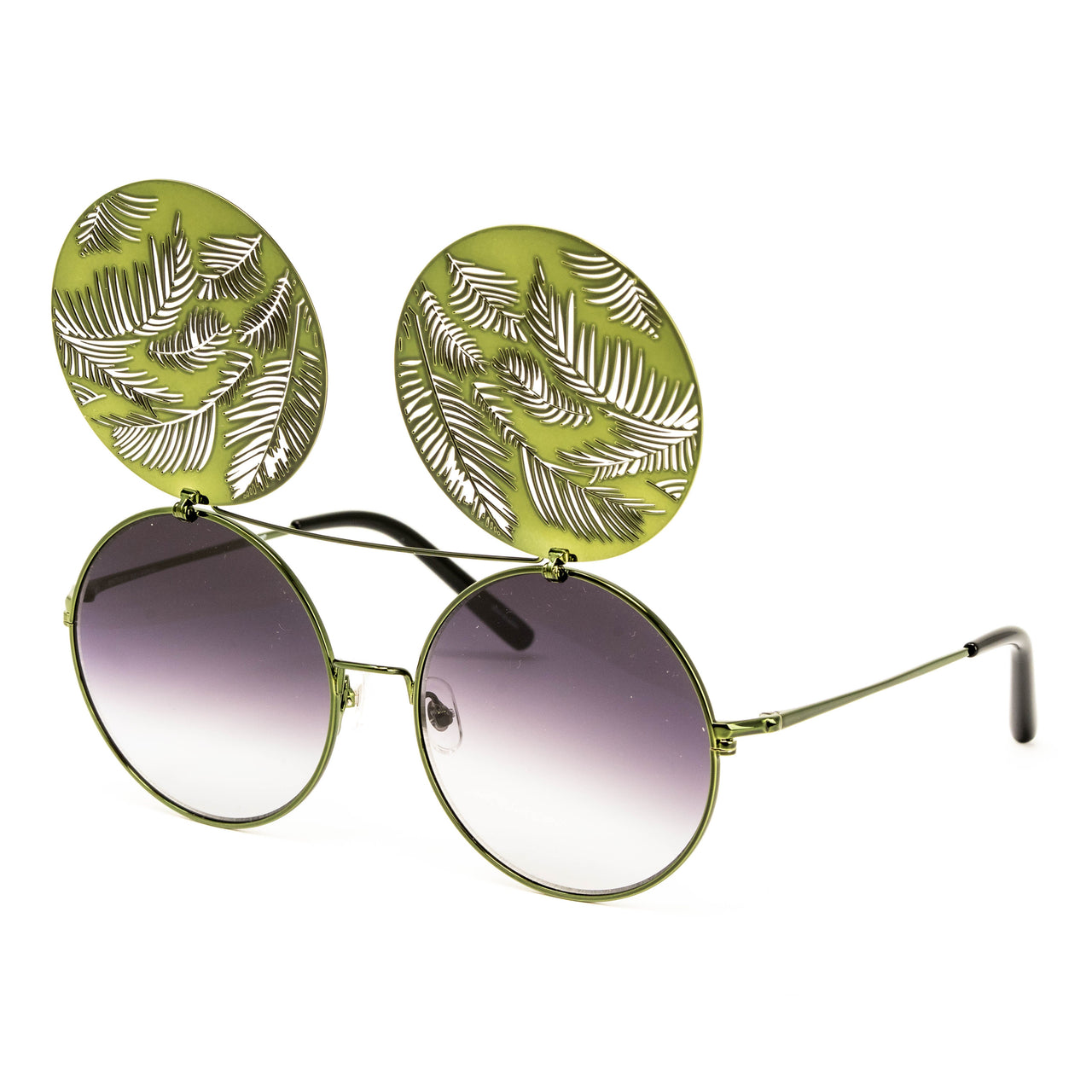 Matthew Williamson x Linda Farrow Green Sunglasses