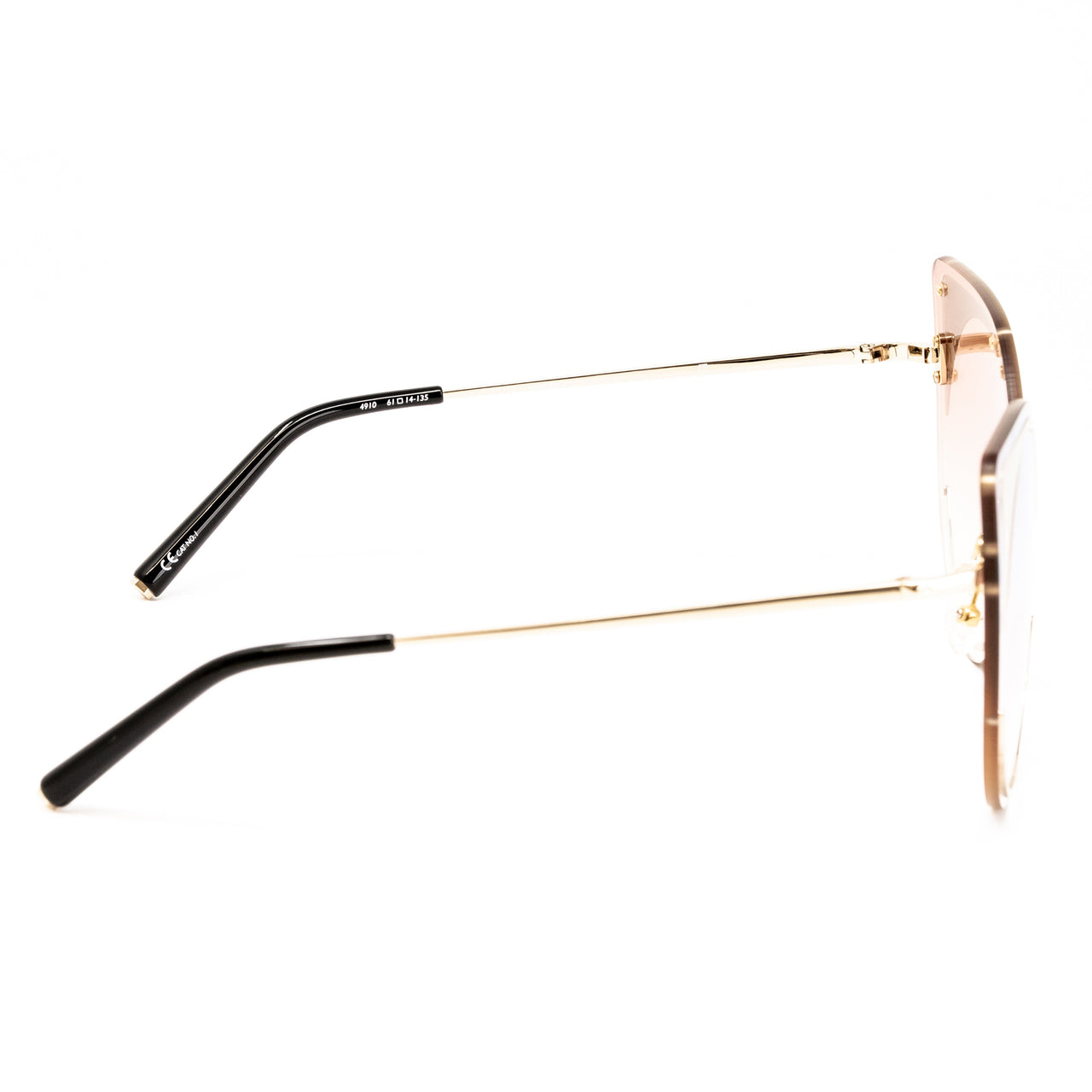 Matthew Williamson x Linda Farrow Gold Cat-eye Sunglasses