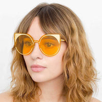 Thumbnail for Matthew Williamson x Linda Farrow Yellow Sunglasses