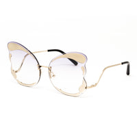 Thumbnail for Matthew Williamson x Linda Farrow Gold Butterrfly Sunglasses