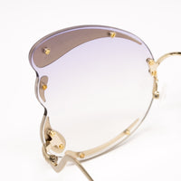 Thumbnail for Matthew Williamson x Linda Farrow Gold Butterrfly Sunglasses