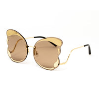 Thumbnail for Matthew Williamson x Linda Farrow Brown Butterfly Sunglasses