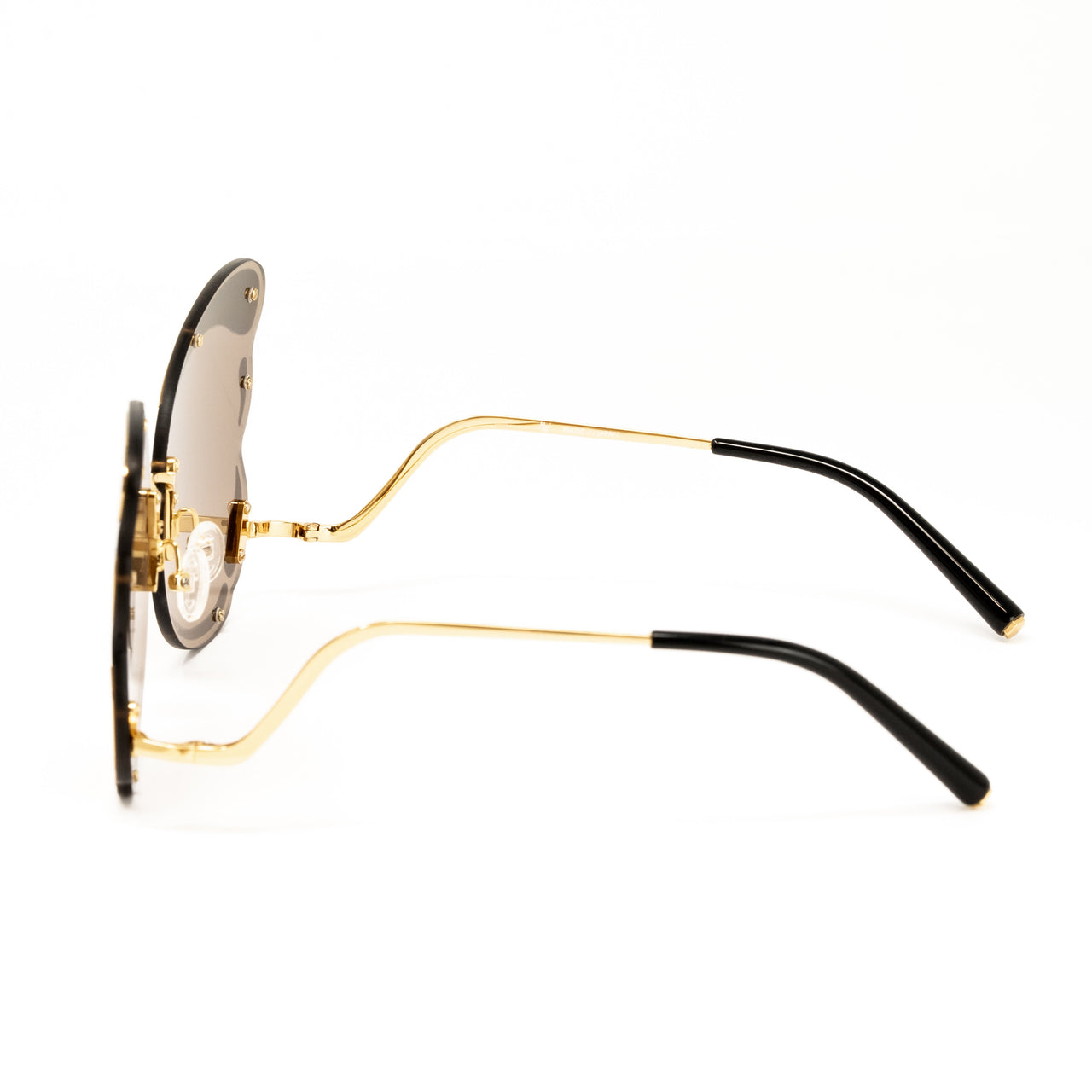 Matthew Williamson x Linda Farrow Brown Butterfly Sunglasses
