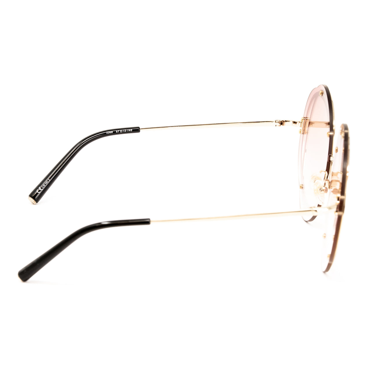 Matthew Williamson x Linda Farrow Geometric Gold Sunglasses