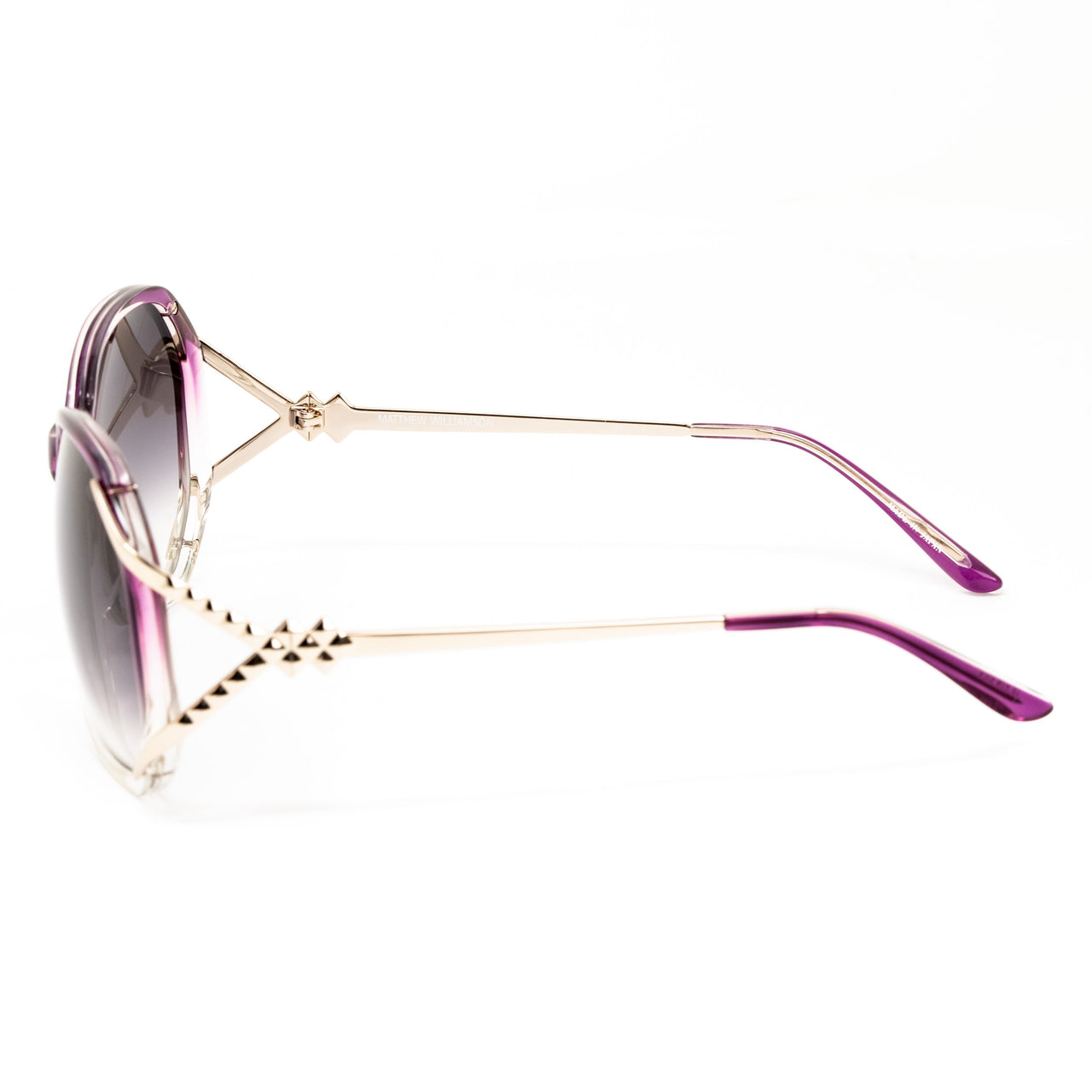 Matthew Williamson x Linda Farrow Purple Sunglasses