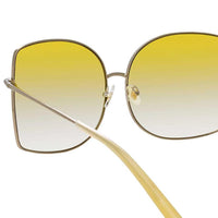 Thumbnail for Matthew Williamson x Linda Farrow Yellow Sunglasses