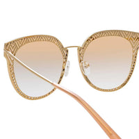 Thumbnail for Matthew Williamson x Linda Farrow Light Brown Sunglasses