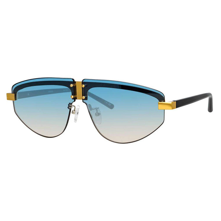 Matthew Williamson x Linda Farrow Blue Sunglasses