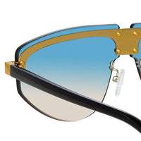 Thumbnail for Matthew Williamson x Linda Farrow Blue Sunglasses