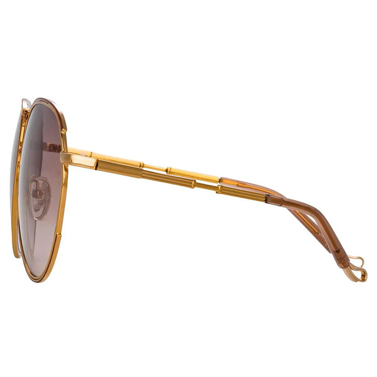 Matthew Williamson x Linda Farrow Brown Sunglasses