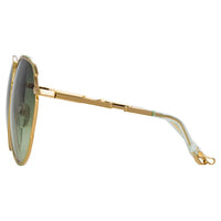 Thumbnail for Matthew Williamson x Linda Farrow Green Sunglasses