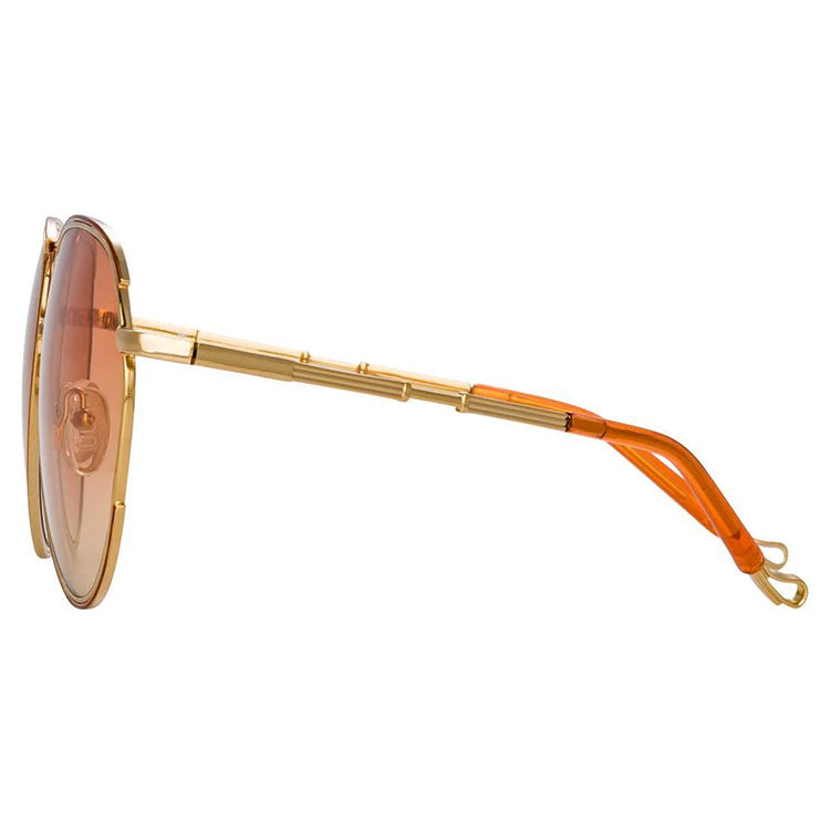 Matthew Williamson x Linda Farrow Orange Sunglasses