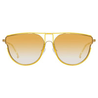 Thumbnail for Matthew Williamson x Linda Farrow yellow Sunglasses