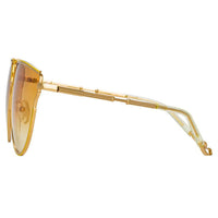 Thumbnail for Matthew Williamson x Linda Farrow yellow Sunglasses
