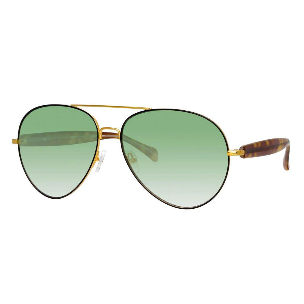 Matthew Williamson x Linda Farrow Green Sunglasses
