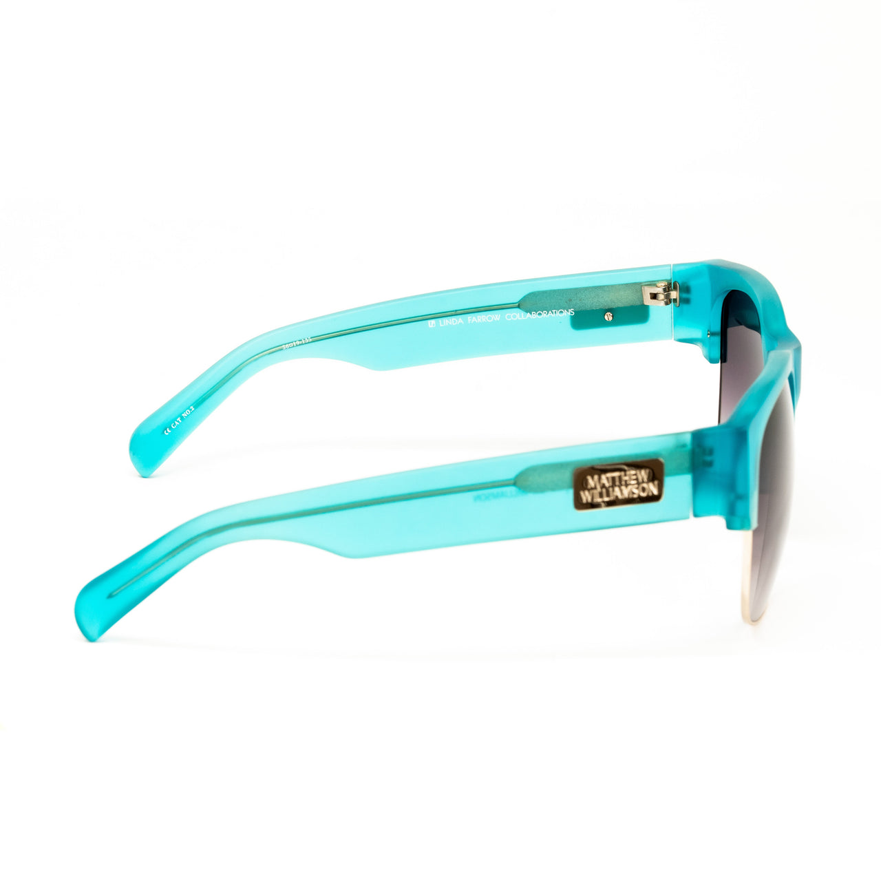 Matthew Williamson x Linda Farrow Turquoise Sunglasses