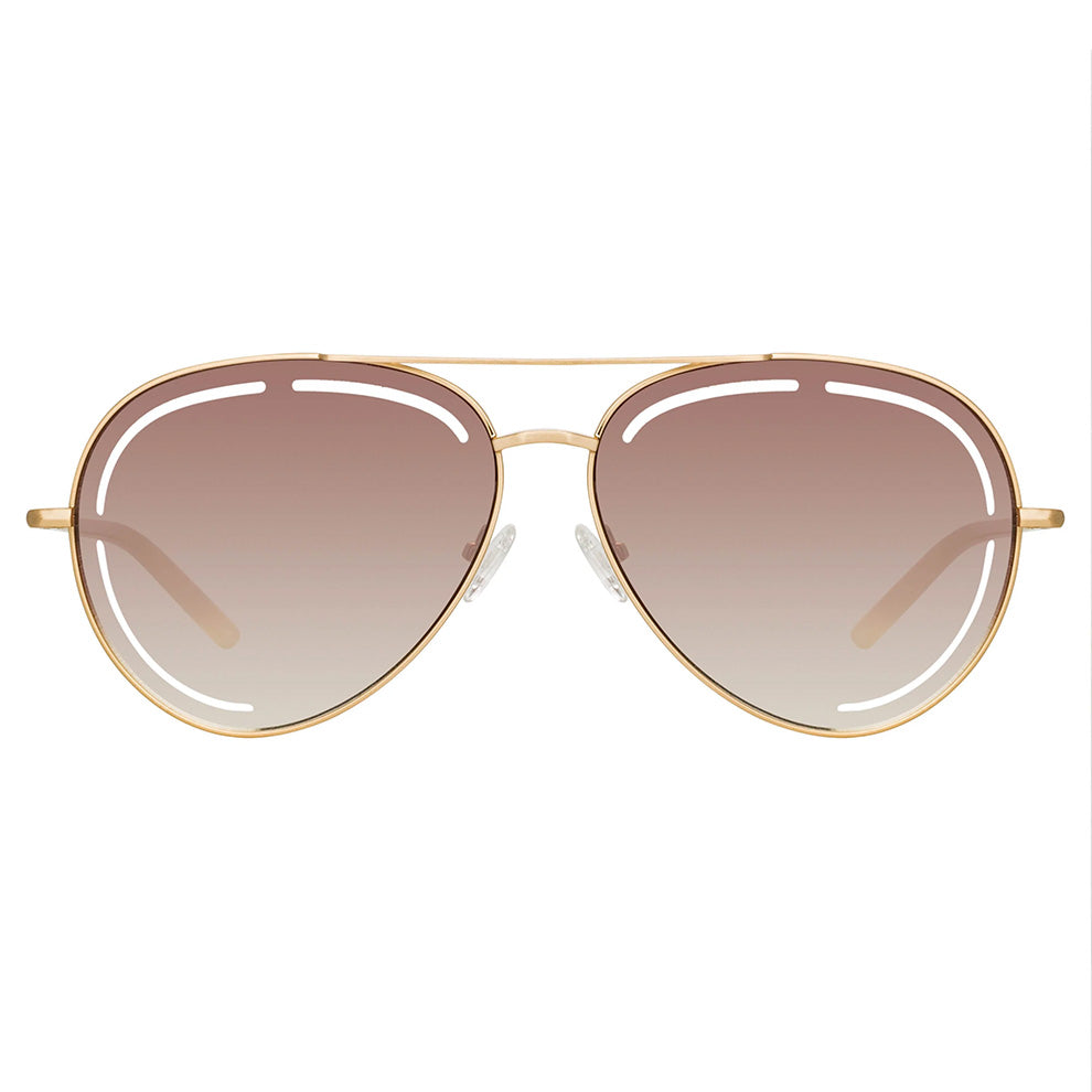Matthew Williamson x Linda Farrow Gold Sunglasses