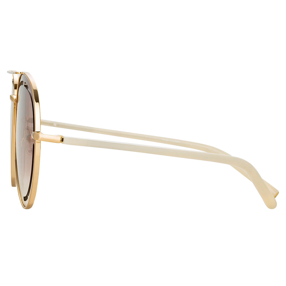Matthew Williamson x Linda Farrow Gold Sunglasses