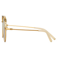 Thumbnail for Matthew Williamson x Linda Farrow Gold Sunglasses