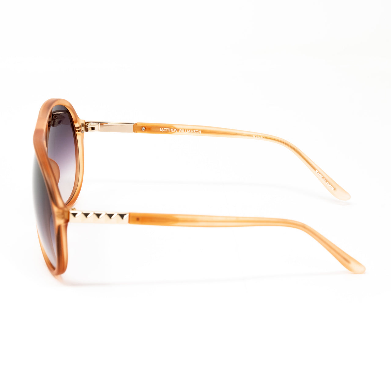 Matthew Williamson x Linda Farrow Orange Sunglasses