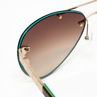 Thumbnail for Matthew Williamson x Linda Farrow Brown Sunglasses