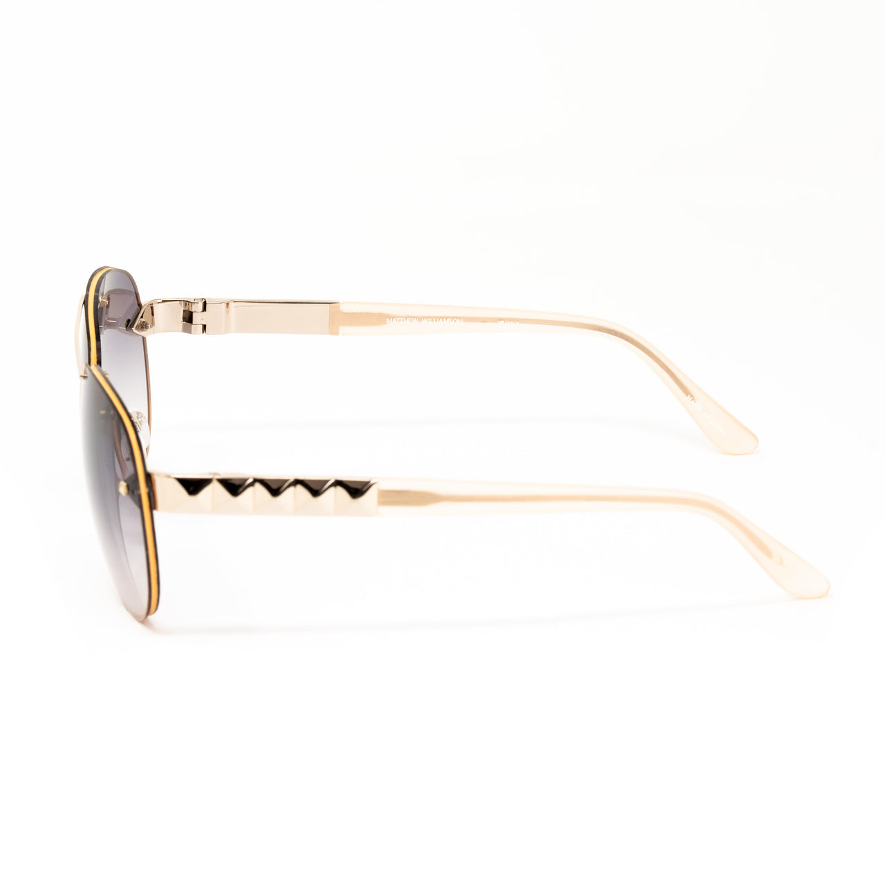 Matthew Williamson x Linda Farrow Gold Sunglasses