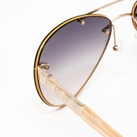 Thumbnail for Matthew Williamson x Linda Farrow Gold Sunglasses