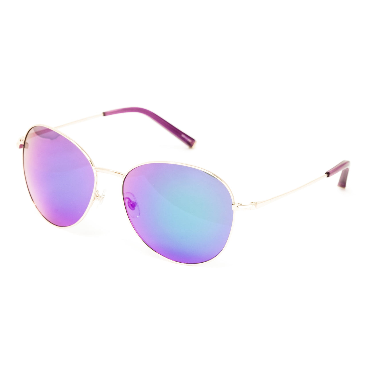 Matthew Williamson x Linda Farrow Purple/Gold Sunglasses
