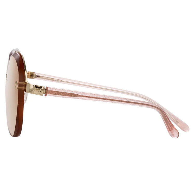 NO 21 x Linda Farrow Pink Sunglasses