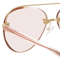 Thumbnail for NO 21 x Linda Farrow Pink Sunglasses
