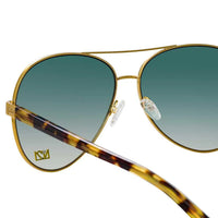Thumbnail for NO 21 x Linda Farrow Tortoiseshell Sunglasses