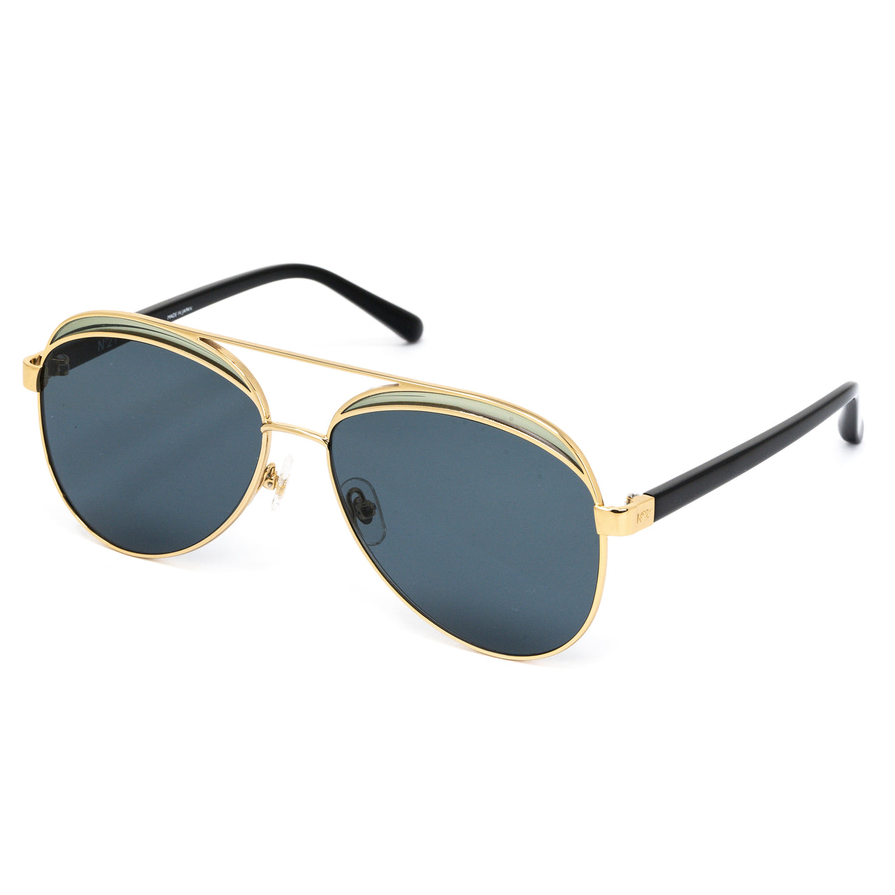 NO 21 Sunglasses Gold and Green