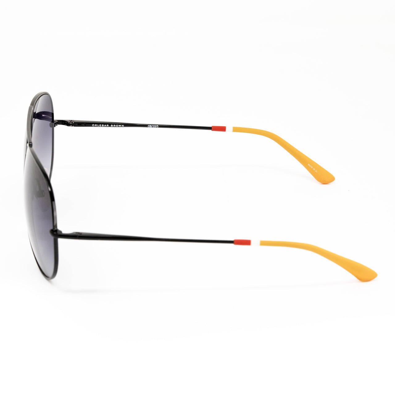 Orlebar Brown x Linda Farrow Black Sunglasses