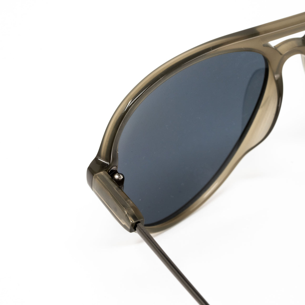 Orlebar Brown x Linda Farrow Khaki Sunglasses