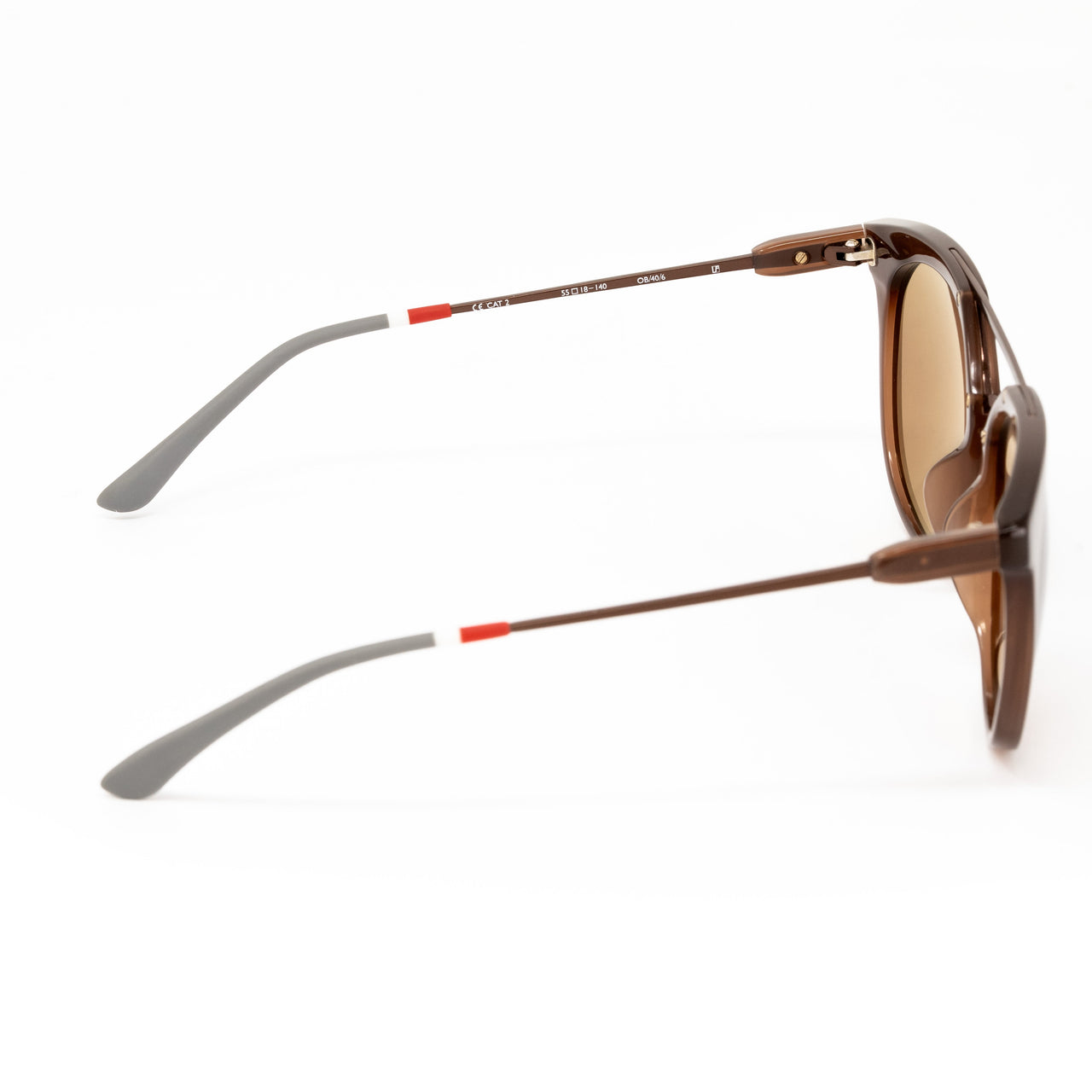 Orlebar Brown x Linda Farrow Brown Sunglasses