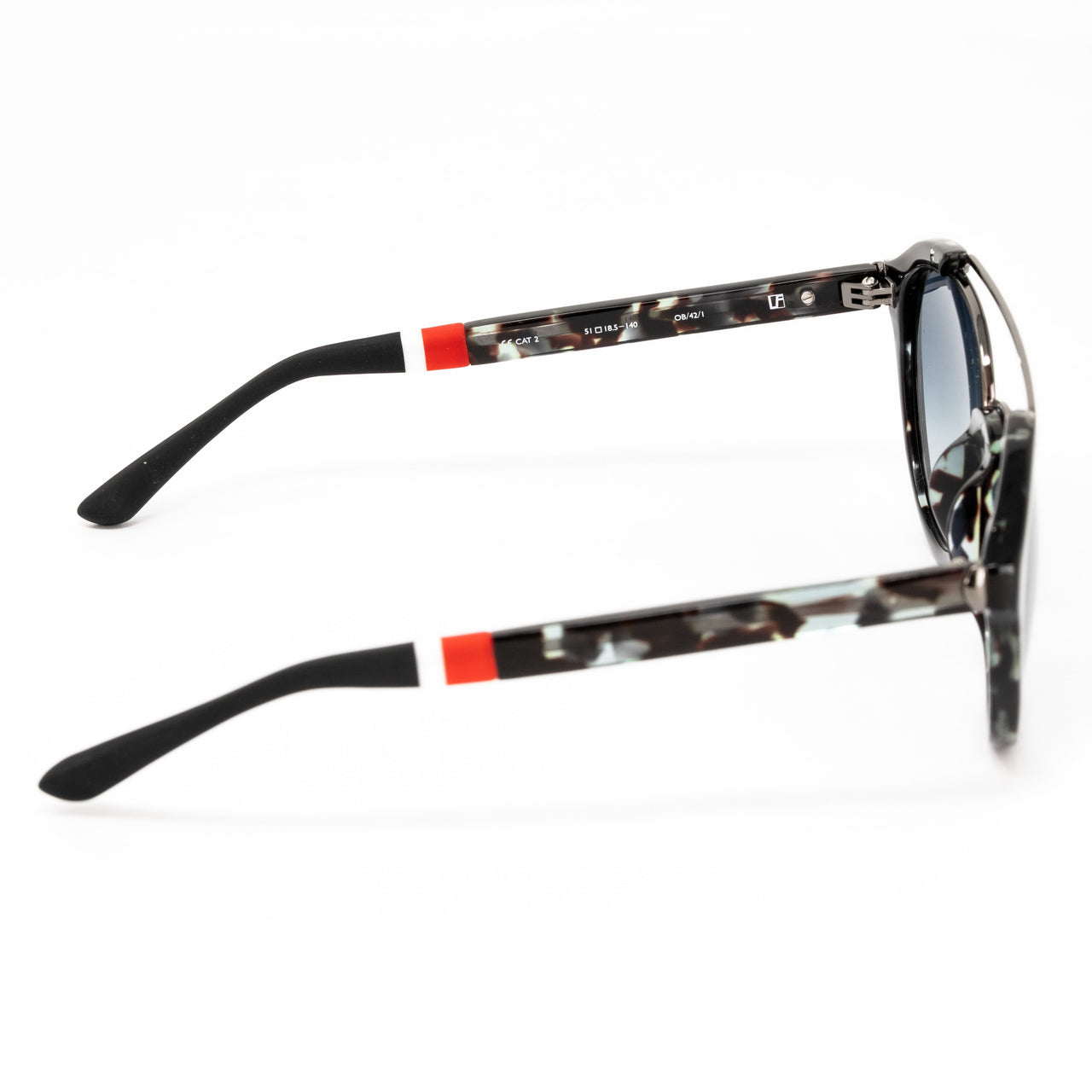Orlebar Brown x Linda Farrow Black Sunglasses