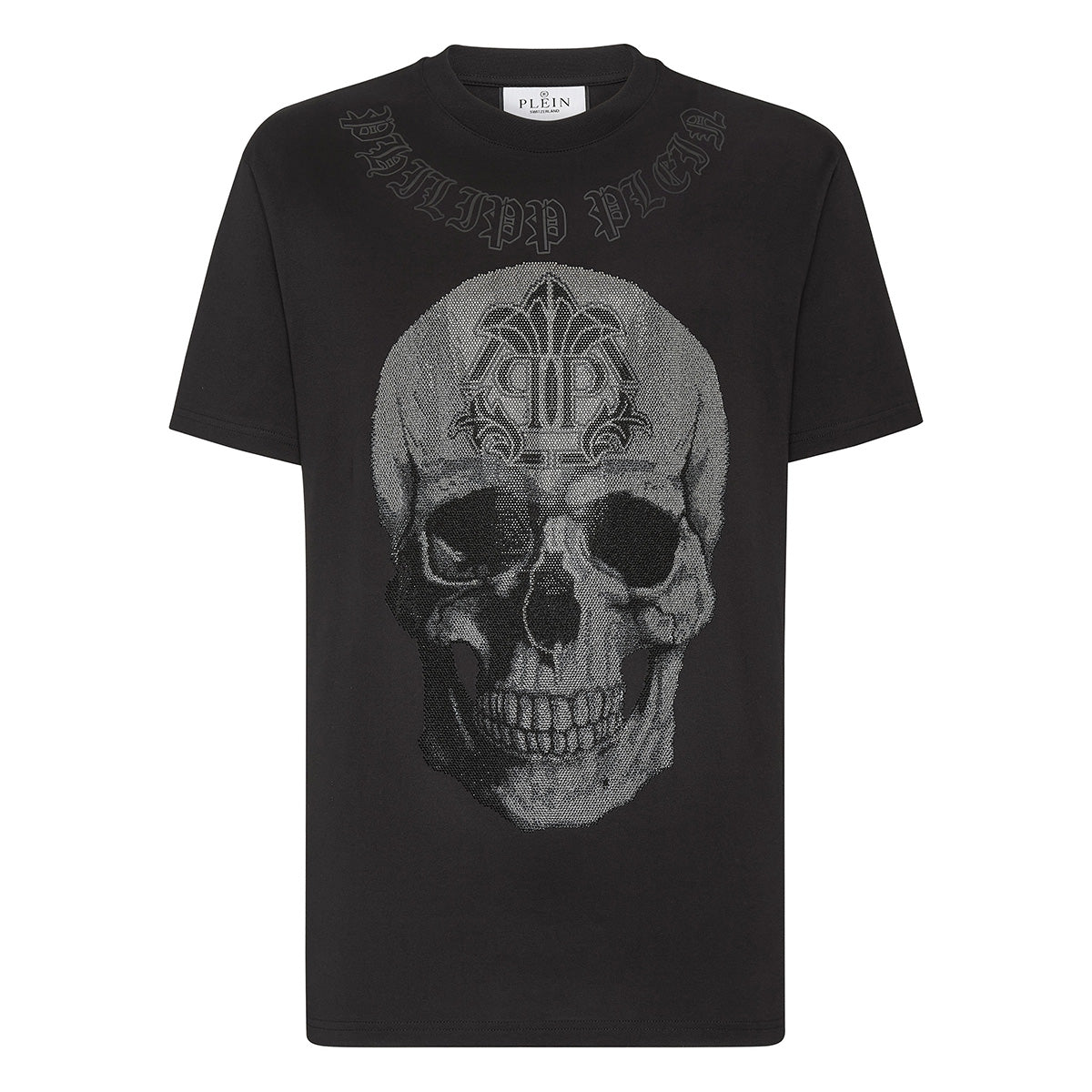 Philipp Plein Round Neck SS Gothic Banner T-Shirt Size XL