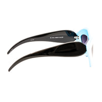 Thumbnail for Prabal Gurung x Linda Farrow Cat Eye Pop Art White Blue Polarised Sunglasses