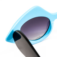 Thumbnail for Prabal Gurung x Linda Farrow Cat Eye Pop Art White Blue Polarised Sunglasses
