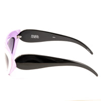 Thumbnail for Prabal Gurung x Linda Farrow Cat Eye Pop Art White Purple Polarised Sunglasses