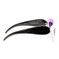 Thumbnail for Prabal Gurung x Linda Farrow Cat Eye Pop Art White Purple Polarised Sunglasses
