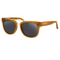 Thumbnail for Phillip Lim X Linda Farrow Brown Grey Sunglasses