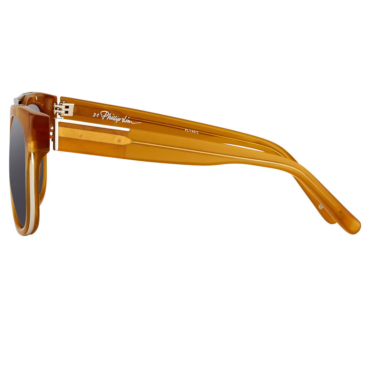 Phillip Lim X Linda Farrow Brown Grey Sunglasses