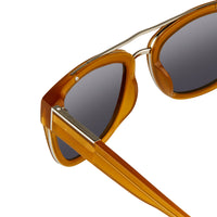 Thumbnail for Phillip Lim X Linda Farrow Brown Grey Sunglasses