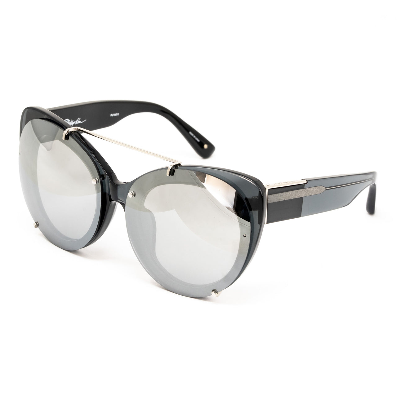 Phillip Lim x Linda Farrow Black Sunglasses