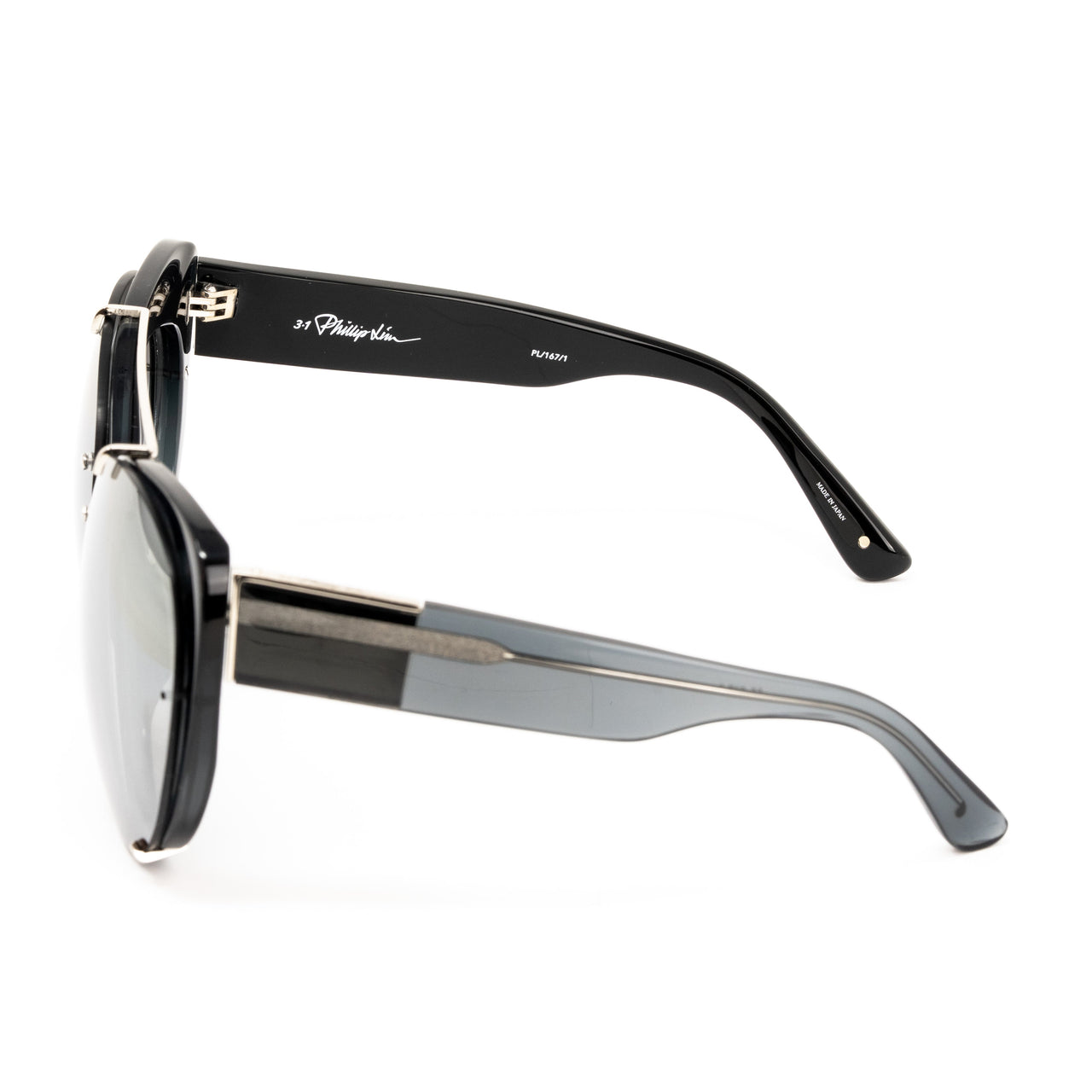 Phillip Lim x Linda Farrow Black Sunglasses