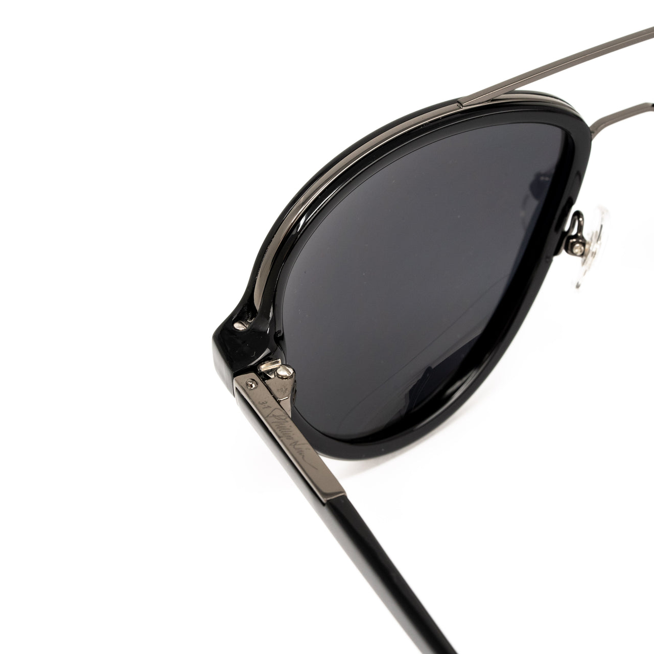 Phillip Lim x Linda Farrow Black Sunglasses